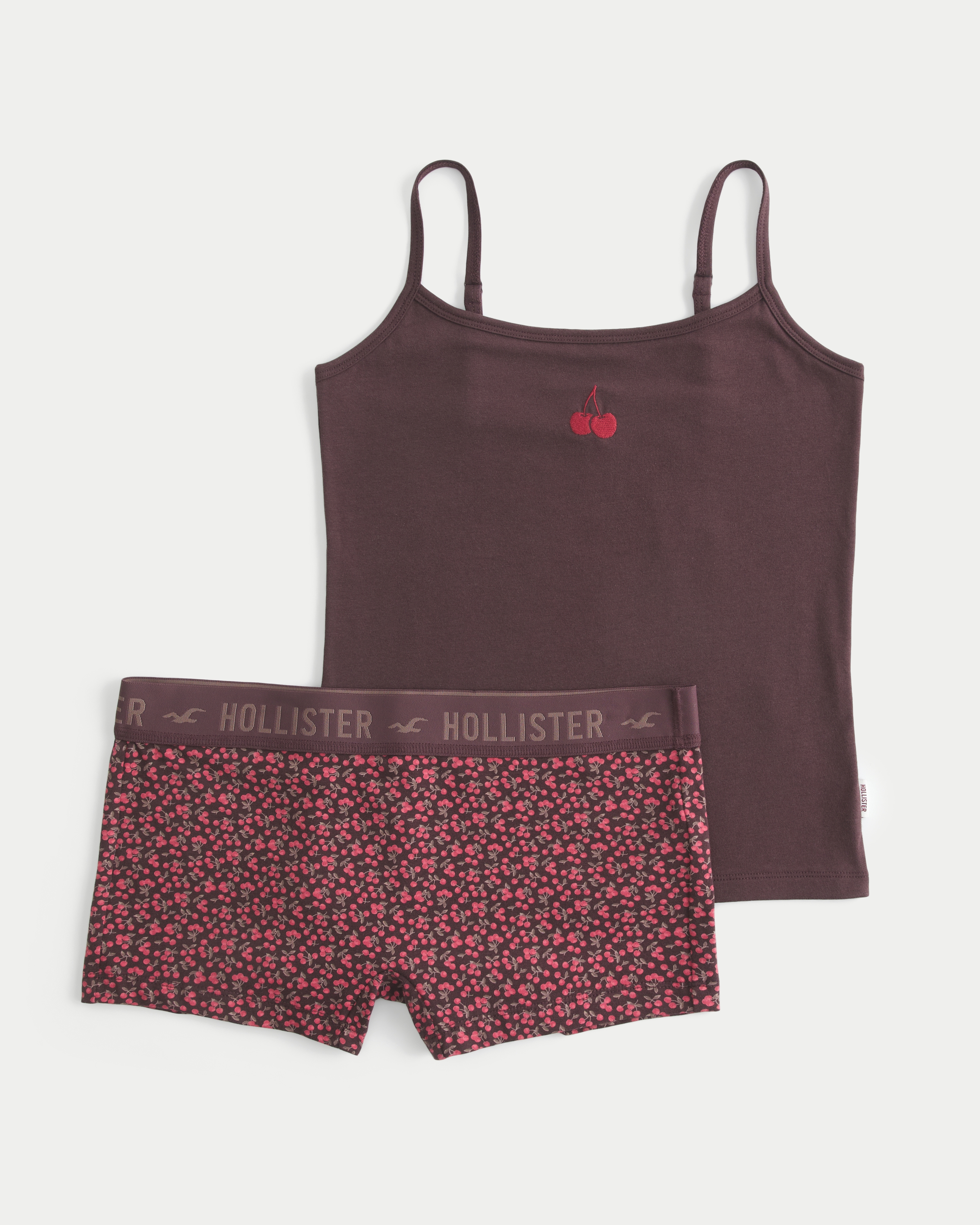 Cherry Graphic Cami & Boyshort Set