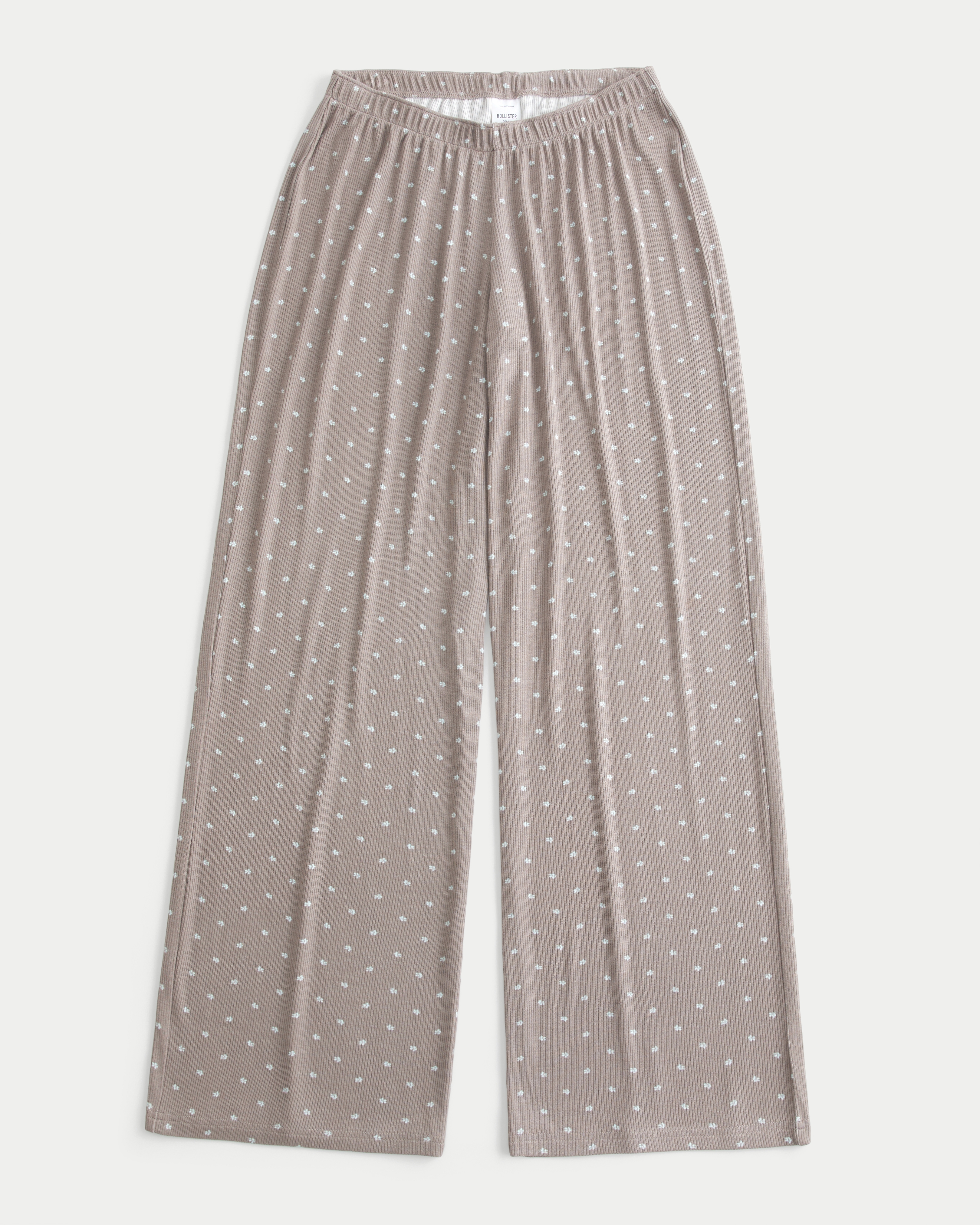 Rib Wide-Leg Pants
