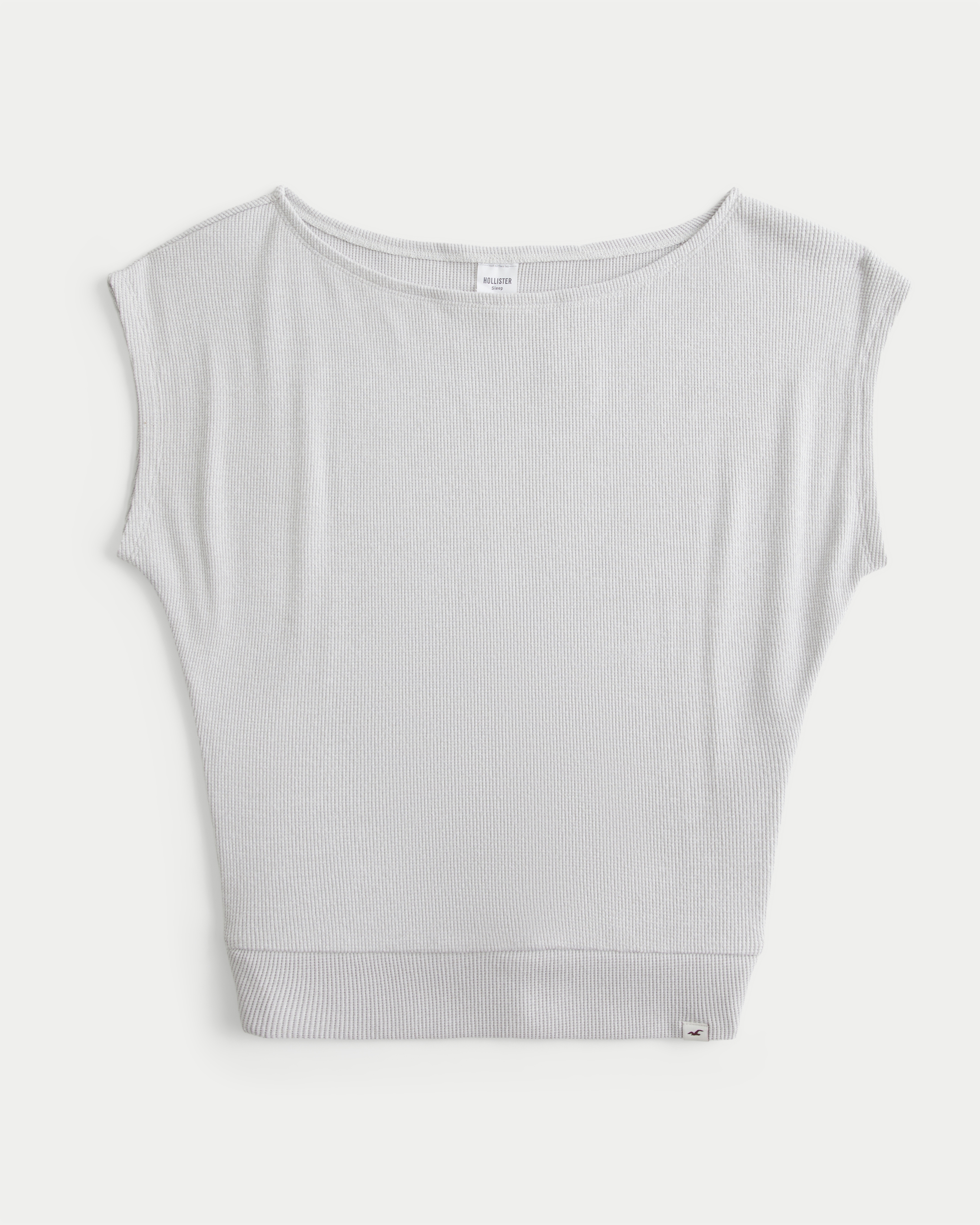 Cozy Waffle Banded Off-the-Shoulder Top
