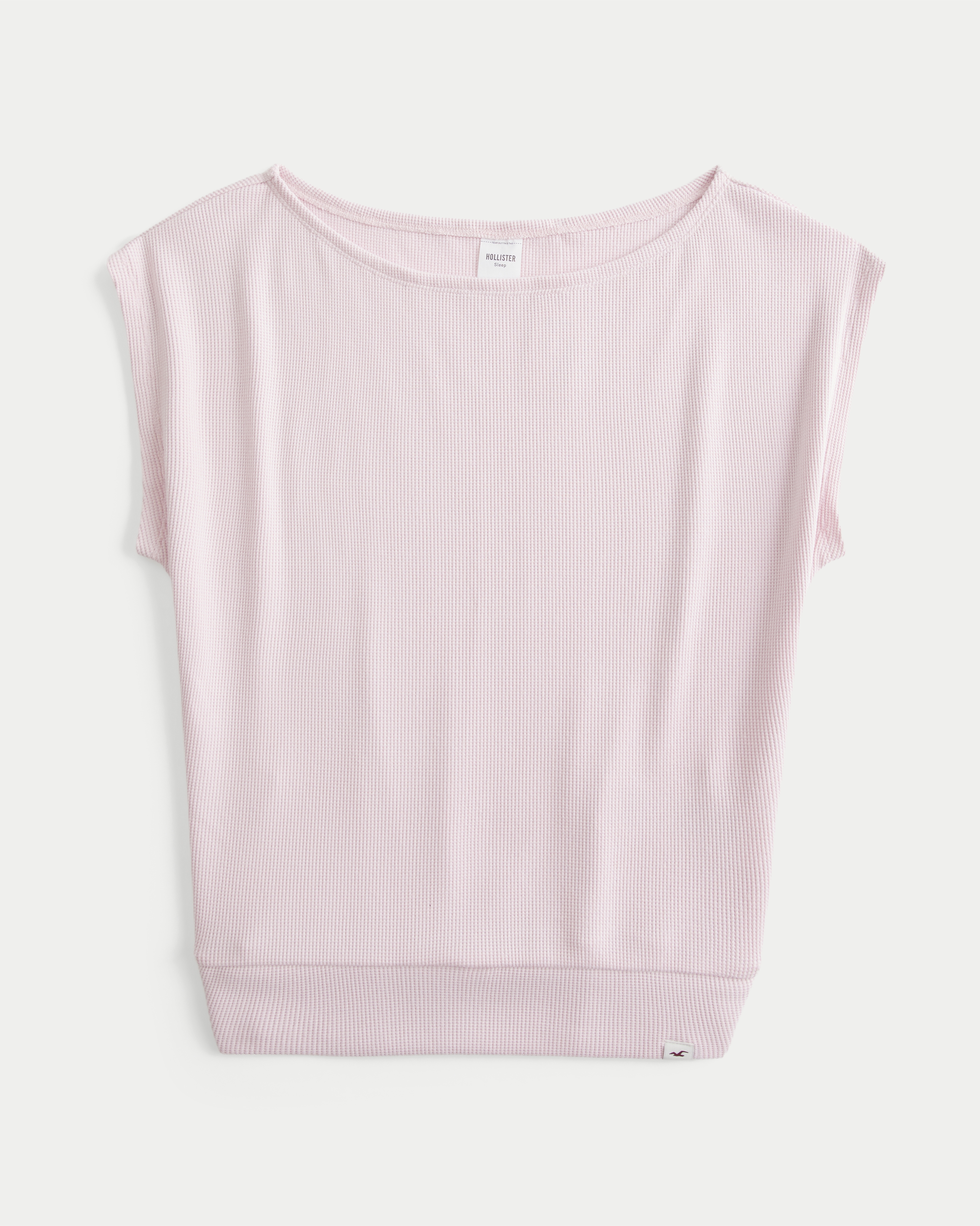 Cozy Waffle Banded Off-the-Shoulder Top