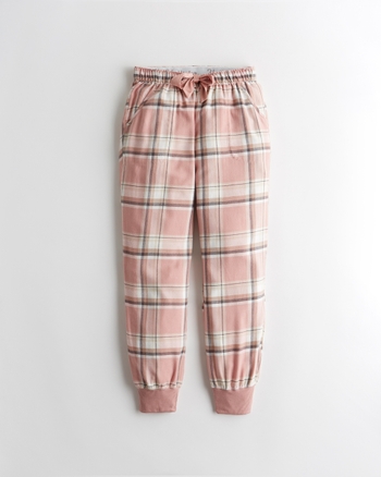 flannel joggers womens