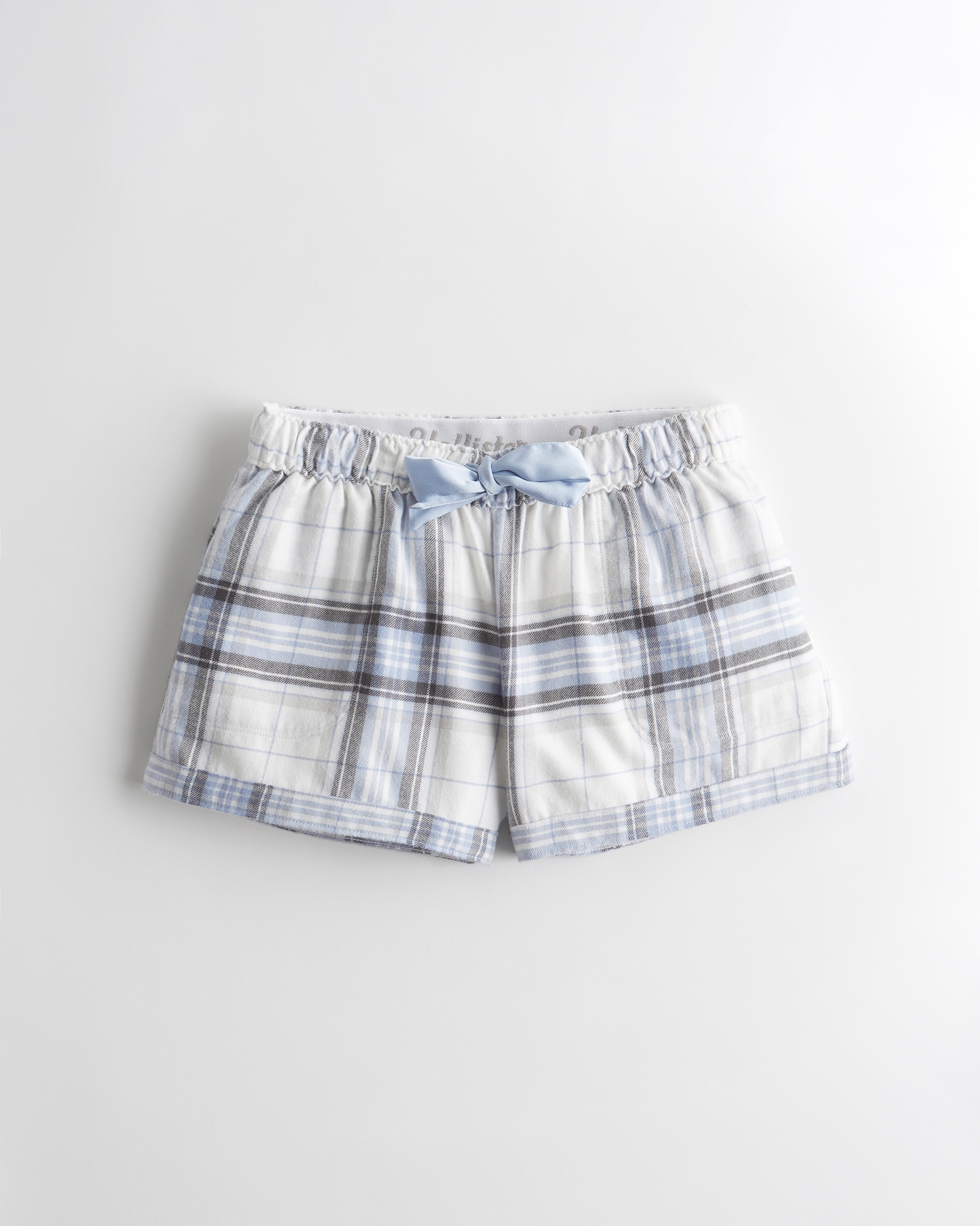 hollister flannel sleep shorts