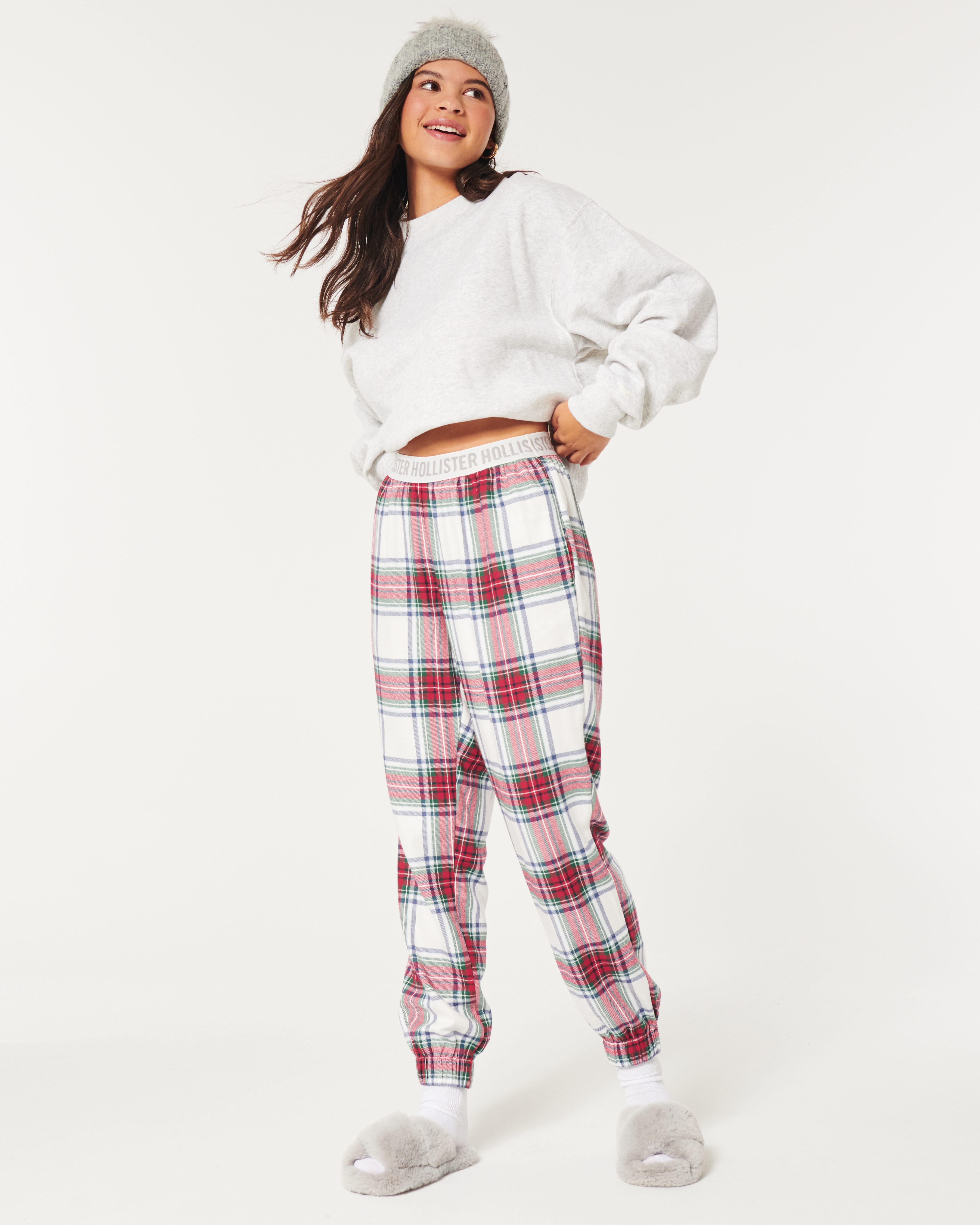 Women s Ultra High Rise Flannel Sleep Joggers Women s Clearance