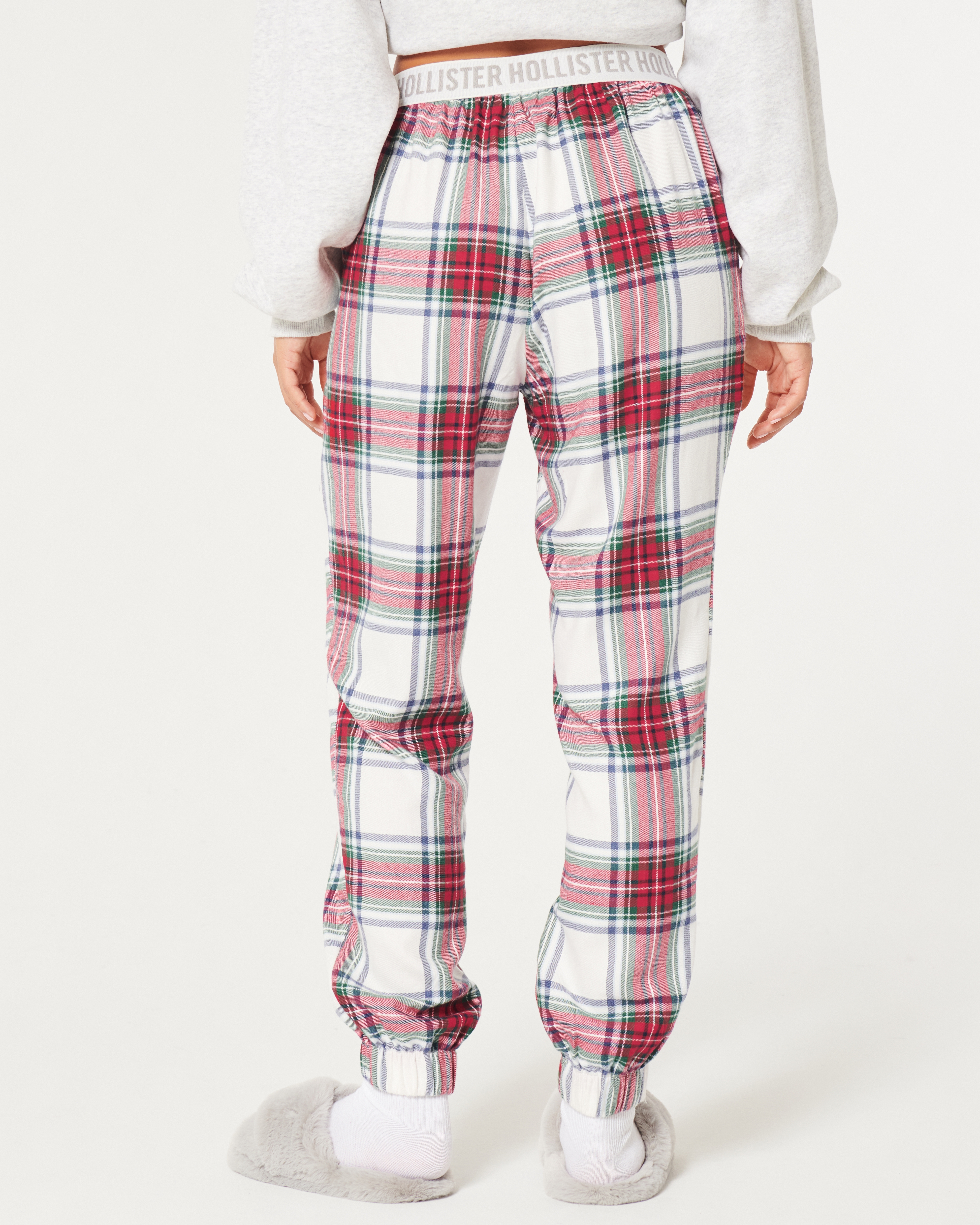 Hollister plaid joggers new arrivals