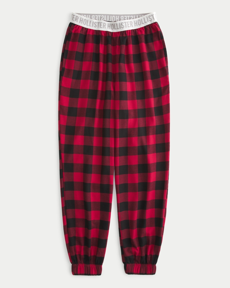 Hollister Ultra High-Rise Flannel Sleep Joggers