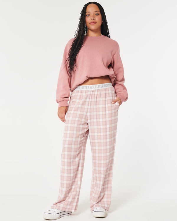 Womens checked lounge discount pants