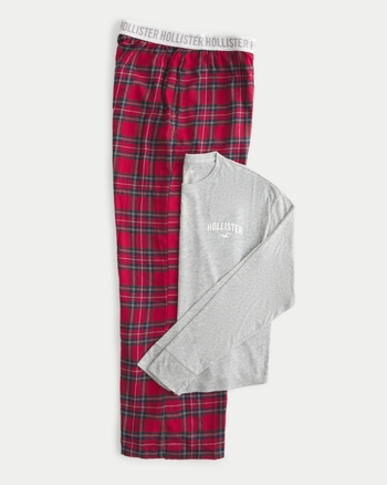 Hollister plaid pyjama shorts