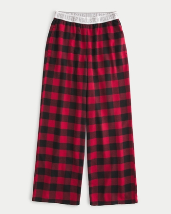 Hollister flannel joggers outlet
