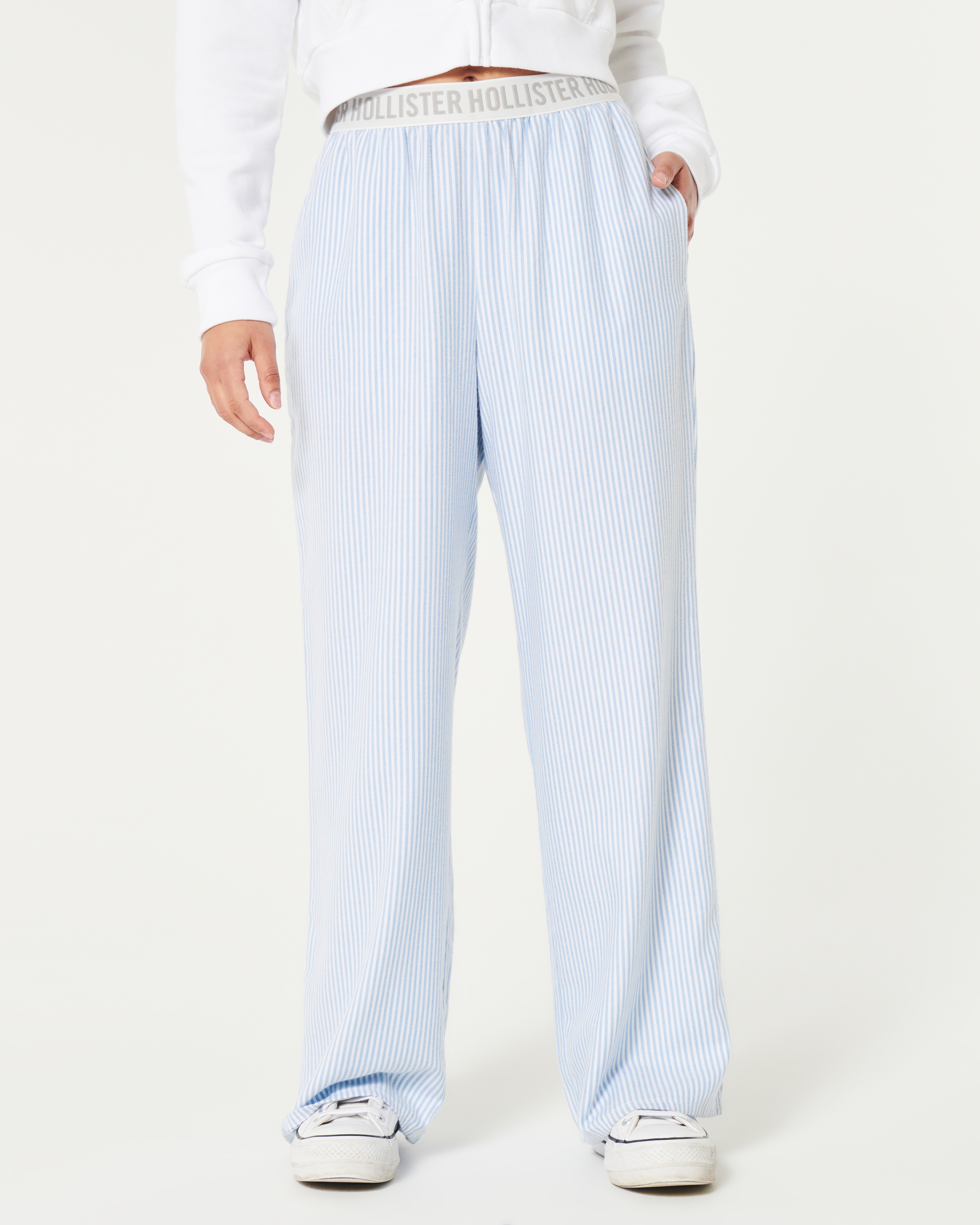 Hollister striped clearance trousers