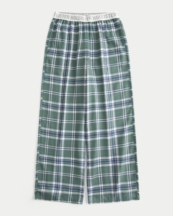 Hollister green plaid pants on sale