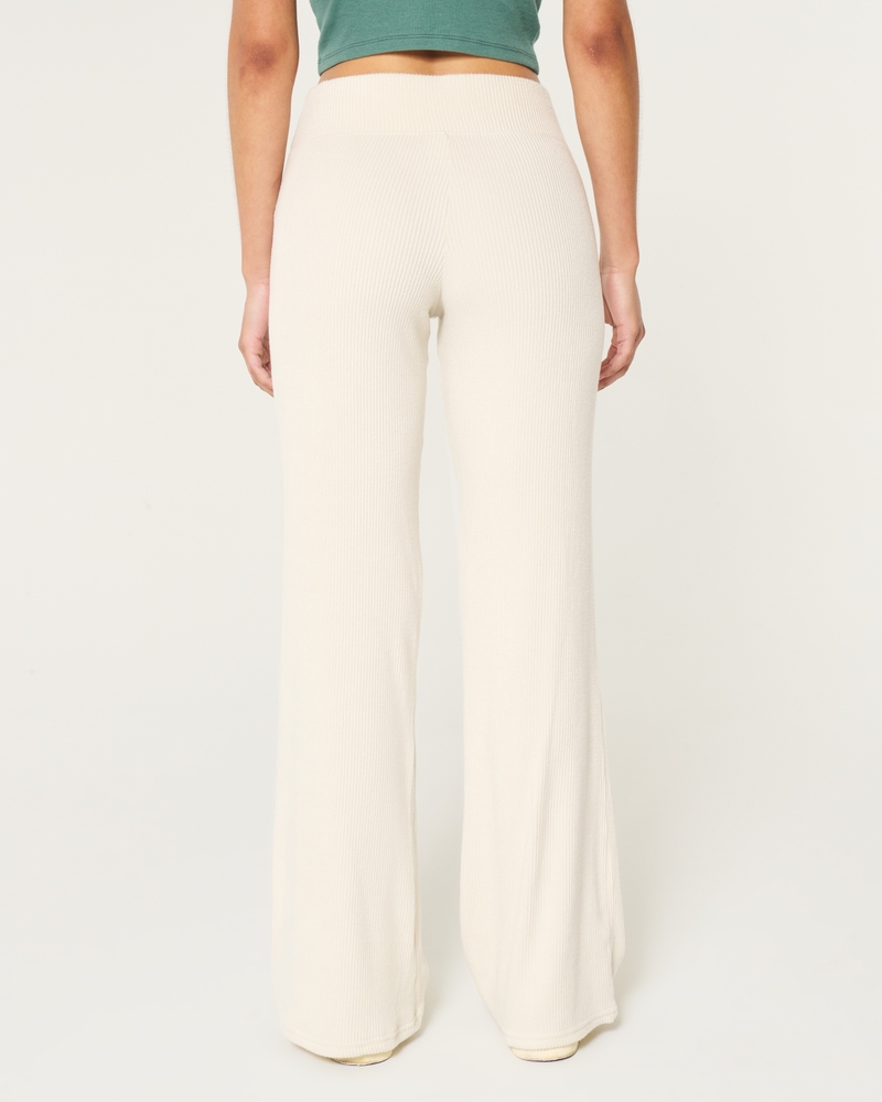 Cozy Ribbed Flare Pants