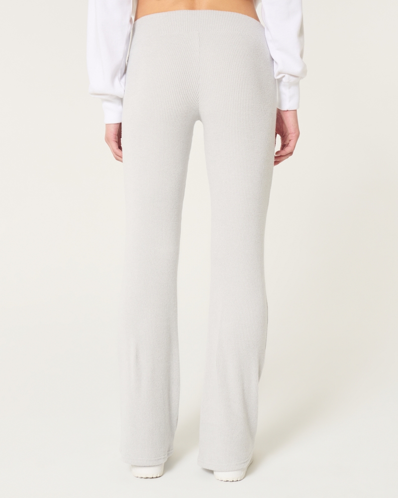 Cozy Ribbed Flare Pants