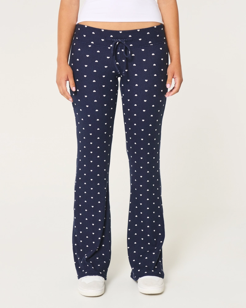 Cozy Ribbed Flare Pants