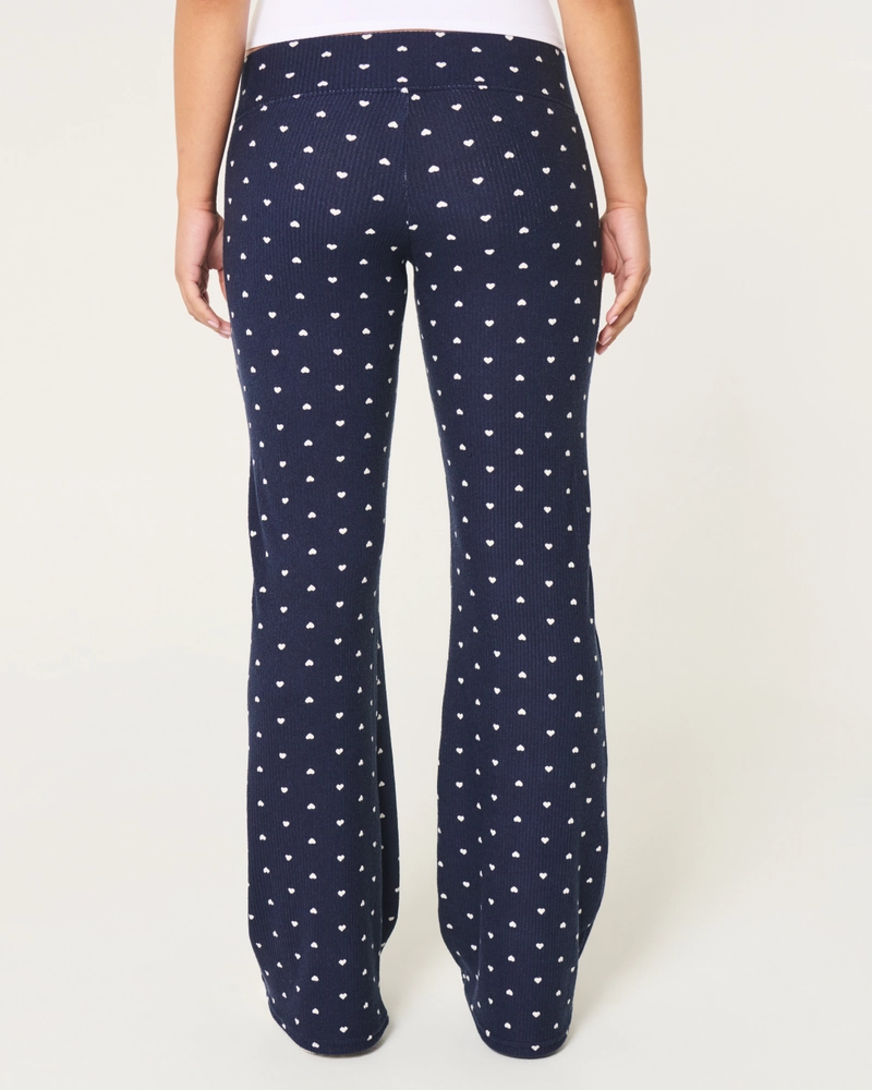 Cozy Ribbed Flare Pants