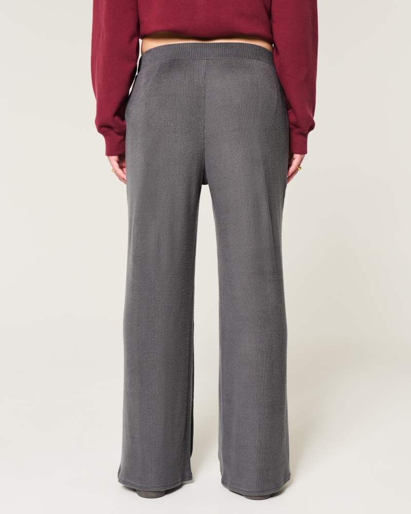 Cozy Ribbed Baggy Pants