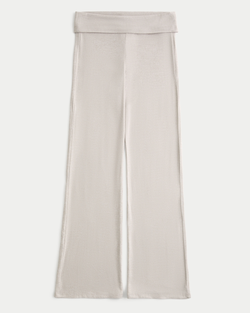 Cozy Knit Foldover Waist Sleep Pants