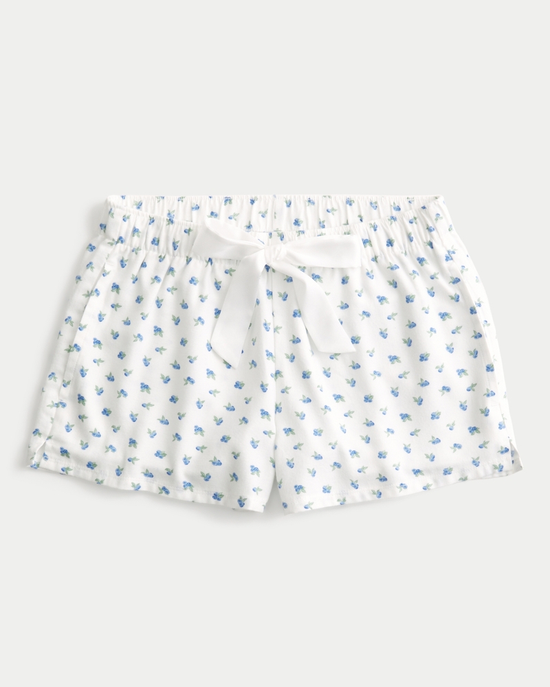 Hollister flannel sleep shorts on sale