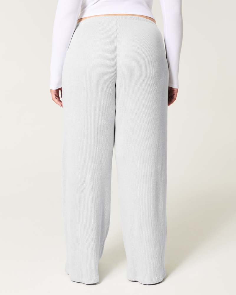 Cozy Ribbed Baggy Pants