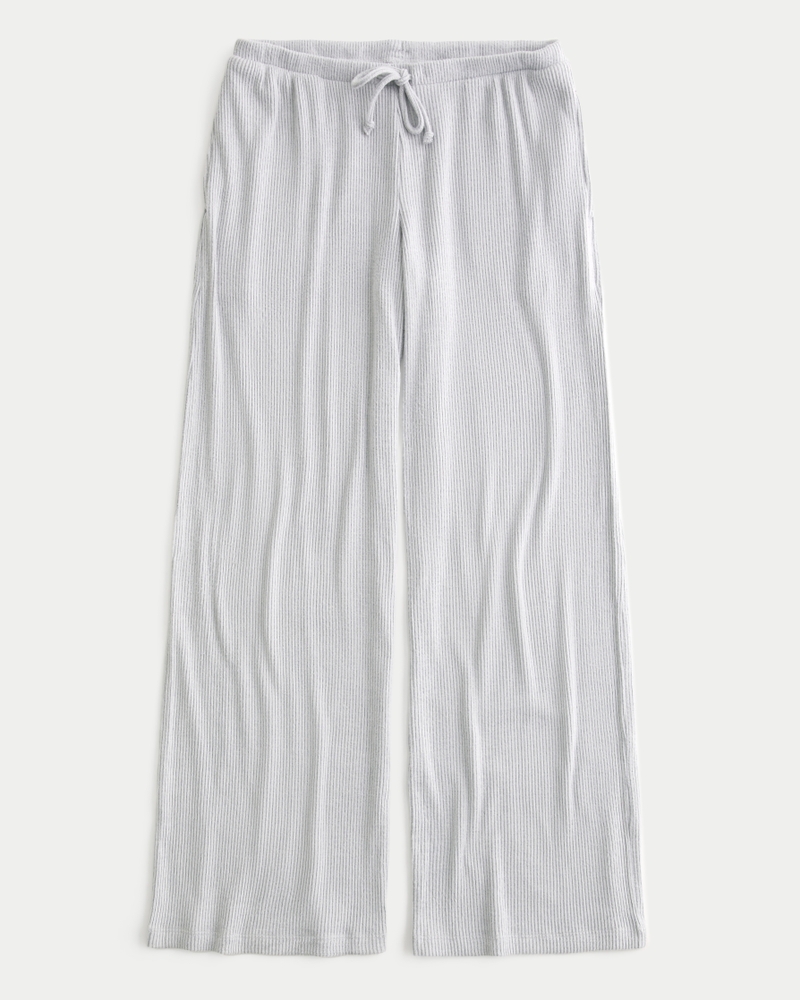Cozy Ribbed Baggy Pants