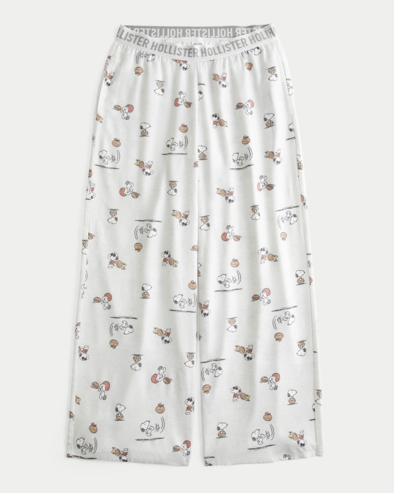 24/7 Baggy Flannel Snoopy Graphic Pajama Pants
