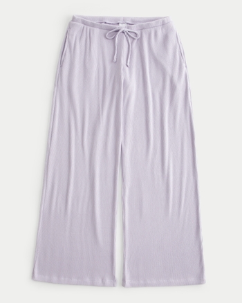 Women's Cozy Ribbed Drawstring Baggy Pants | Women's Bottoms | HollisterCo.com