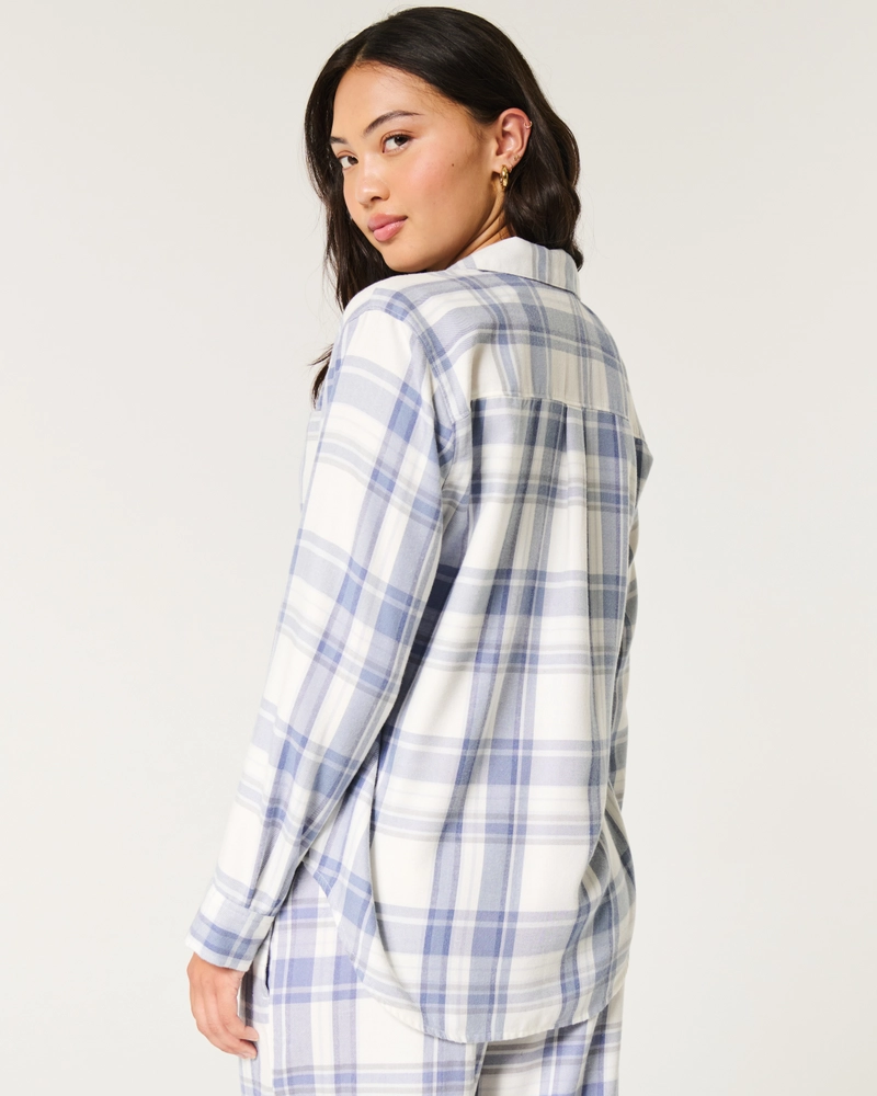 Easy Long-Sleeve Flannel Pajama Top