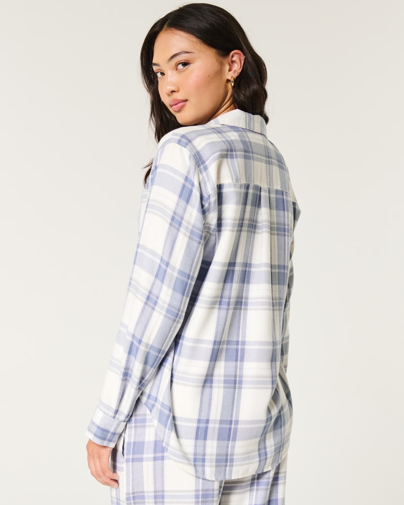 Women's Long-Sleeve Flannel Pajama Top Women's Sale