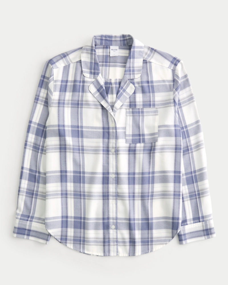 Easy Long-Sleeve Flannel Pajama Top