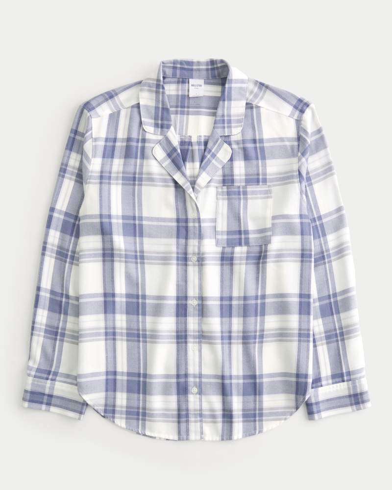 Easy Long-Sleeve Flannel Pajama Top