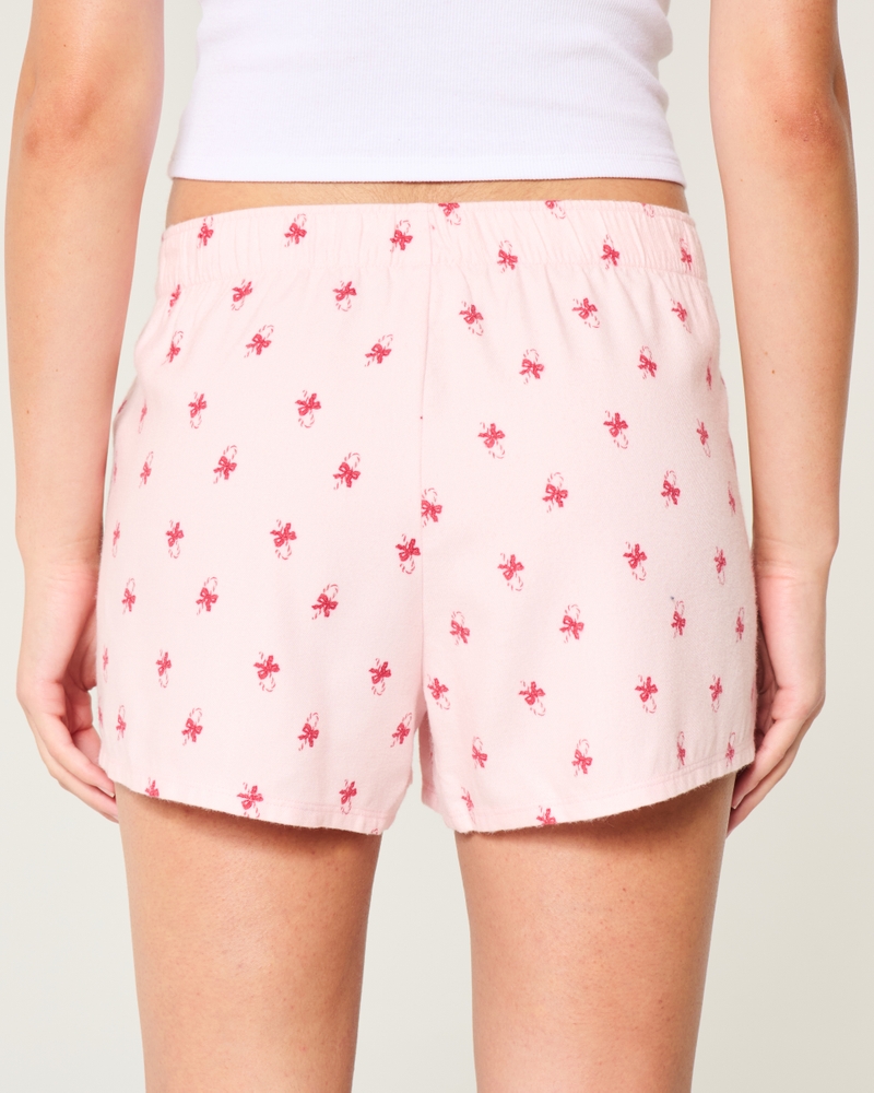 Flannel Tie Shorts