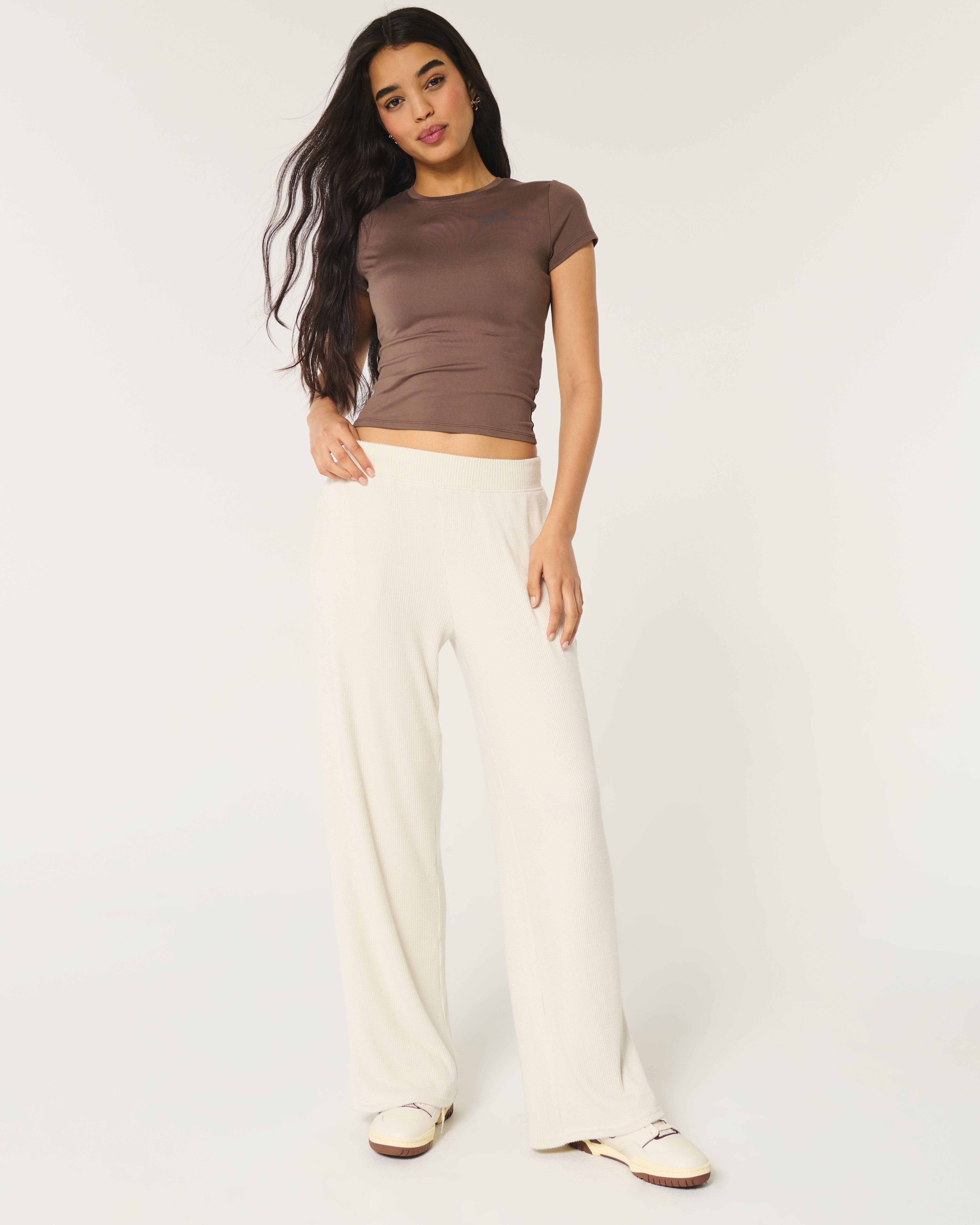 Wide leg cozy pants sale