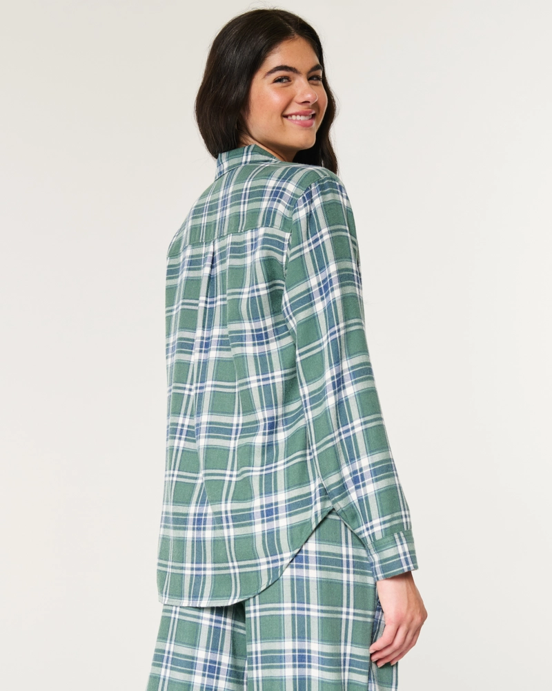 Easy Long-Sleeve Flannel Pajama Top