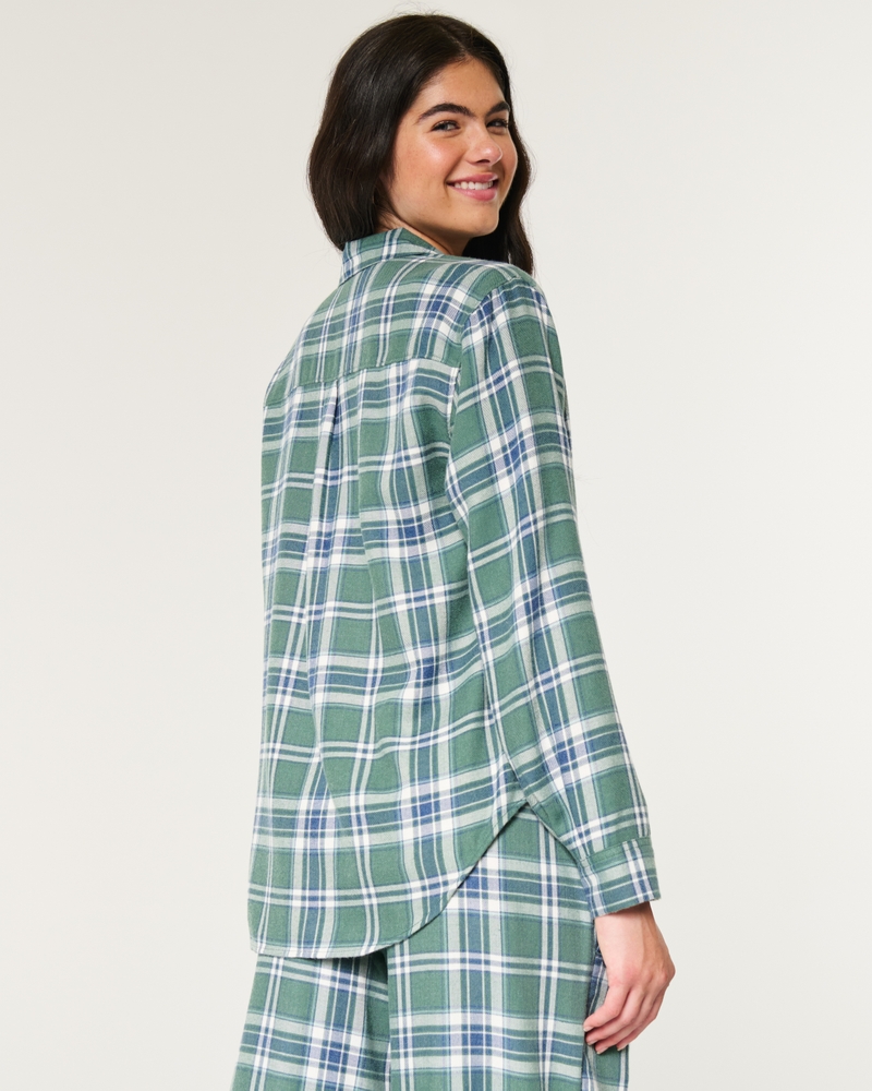 Easy Long-Sleeve Flannel Pajama Top