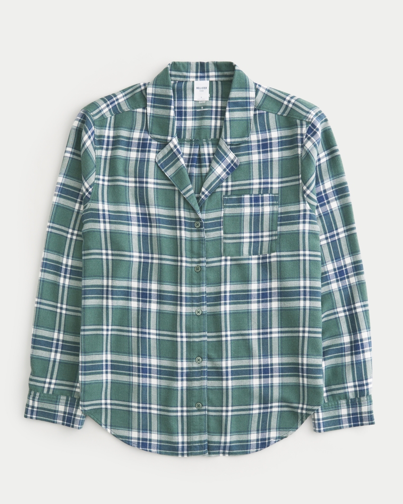 Easy Long-Sleeve Flannel Pajama Top