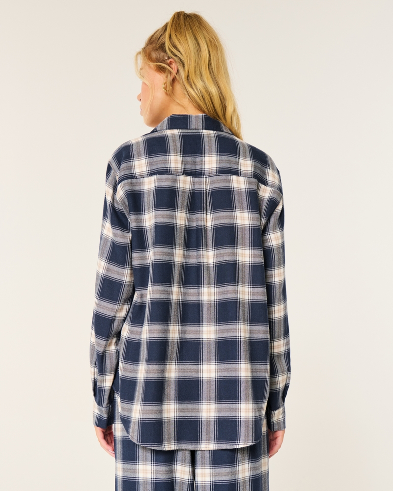 Easy Long-Sleeve Flannel Pajama Top
