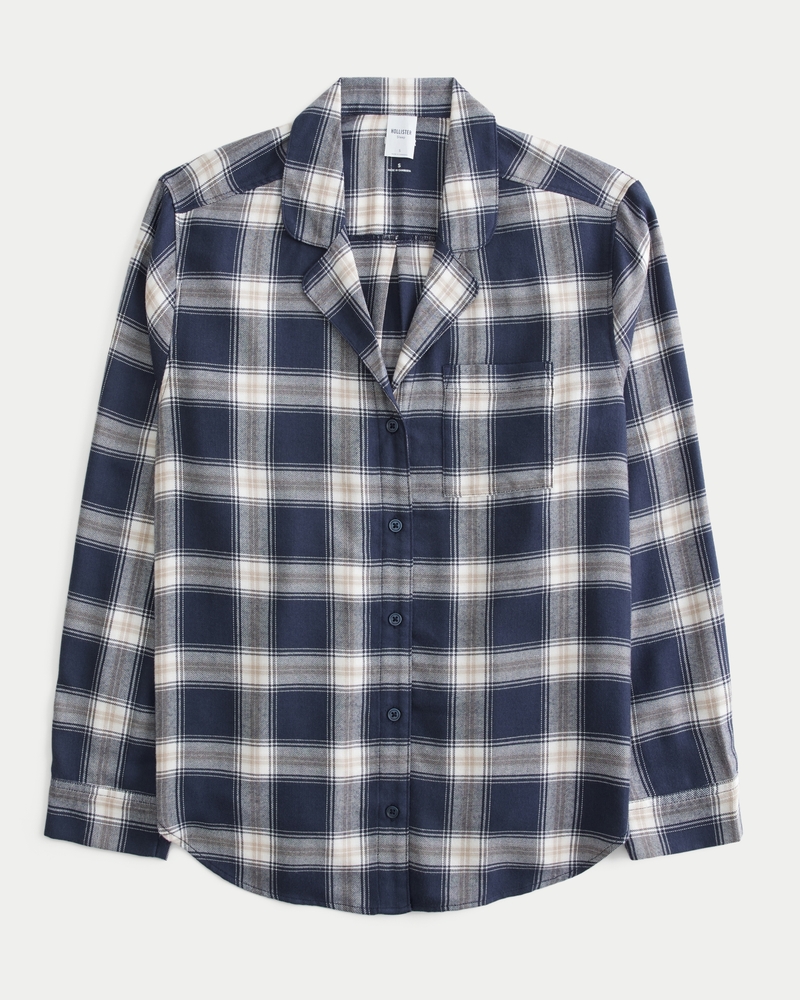 Easy Long-Sleeve Flannel Pajama Top