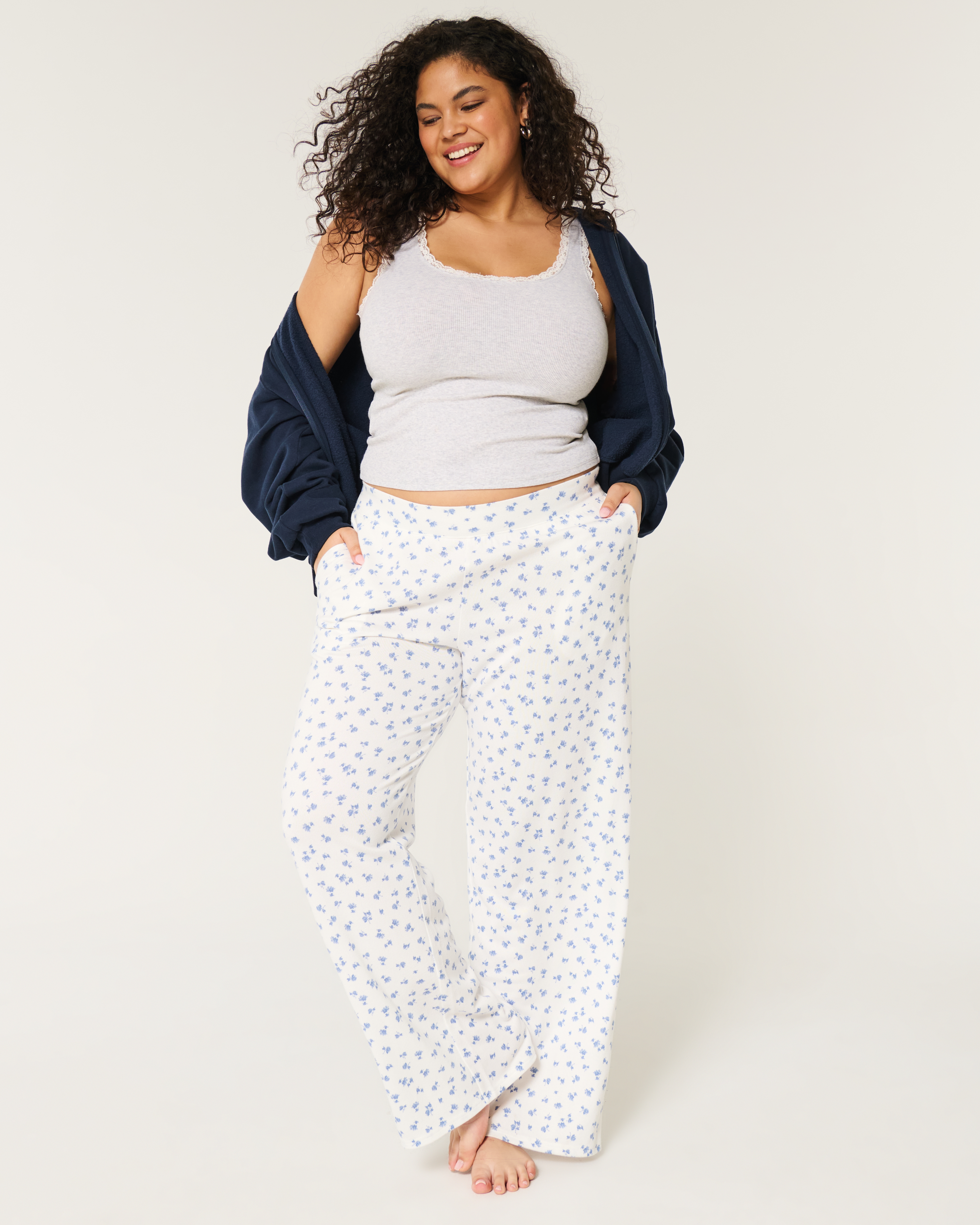 Cozy Wide-Leg Pajama Pants