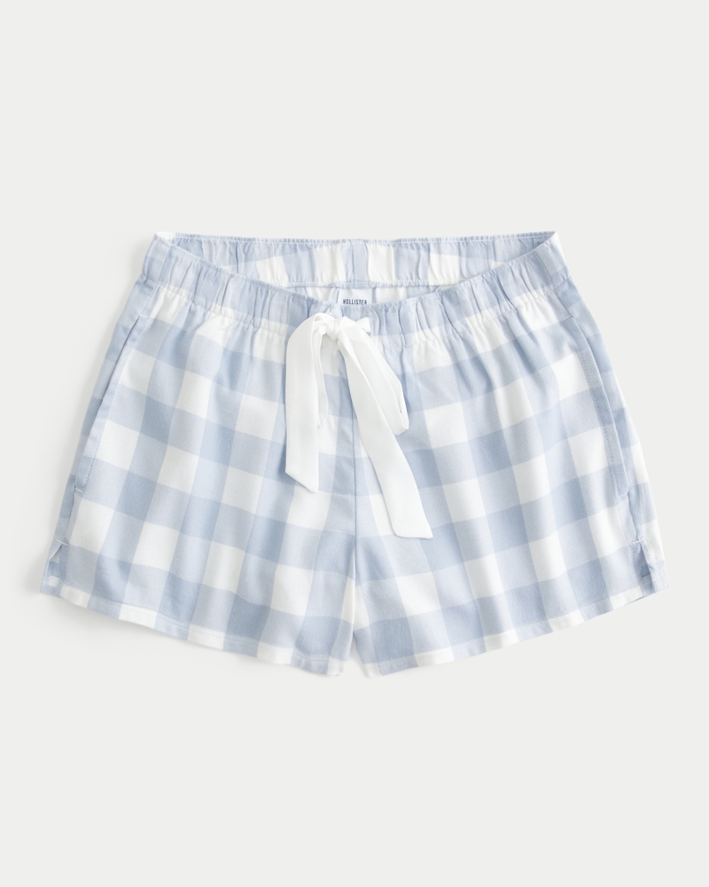 Flannel Tie Shorts