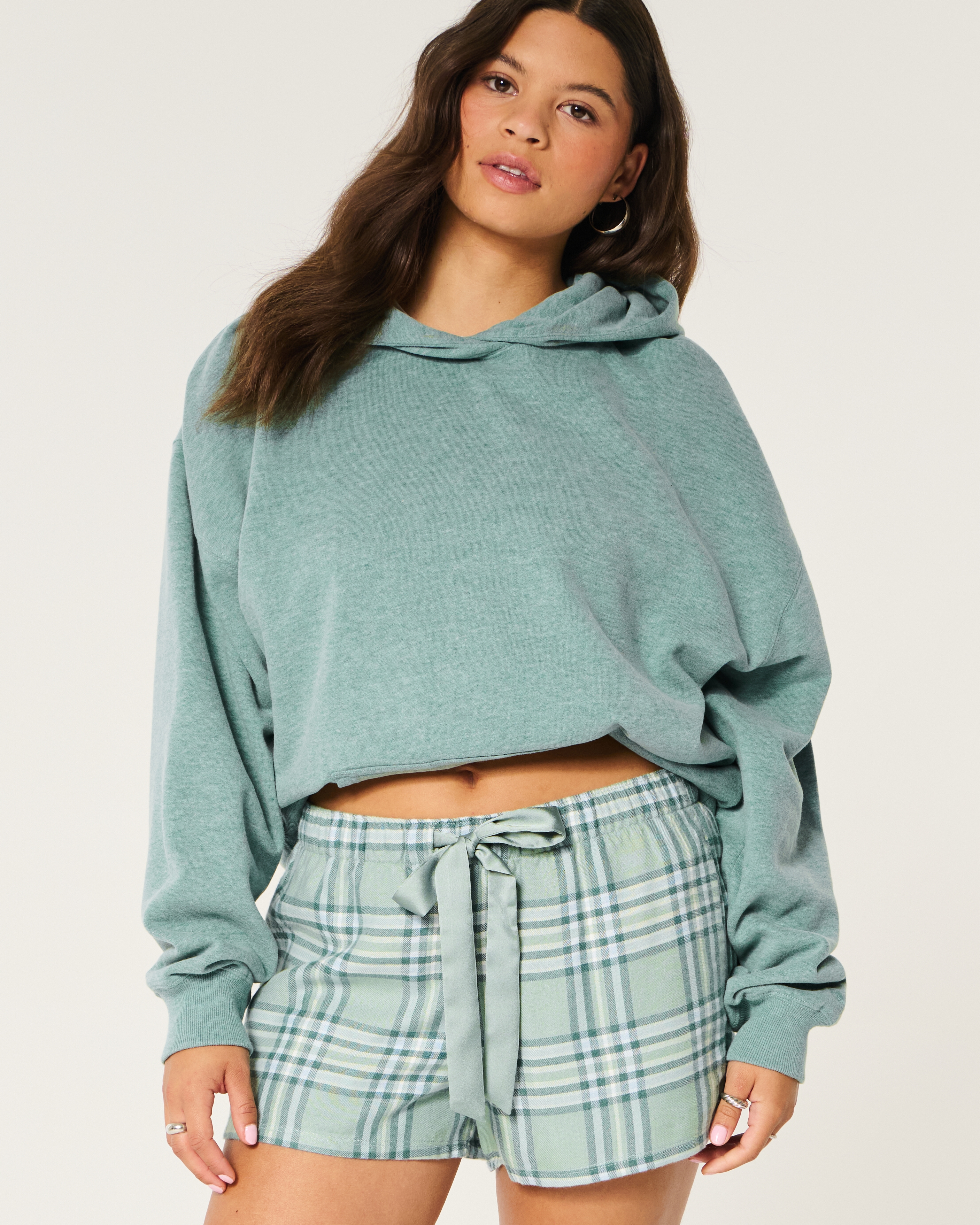 Flannel Tie Shorts