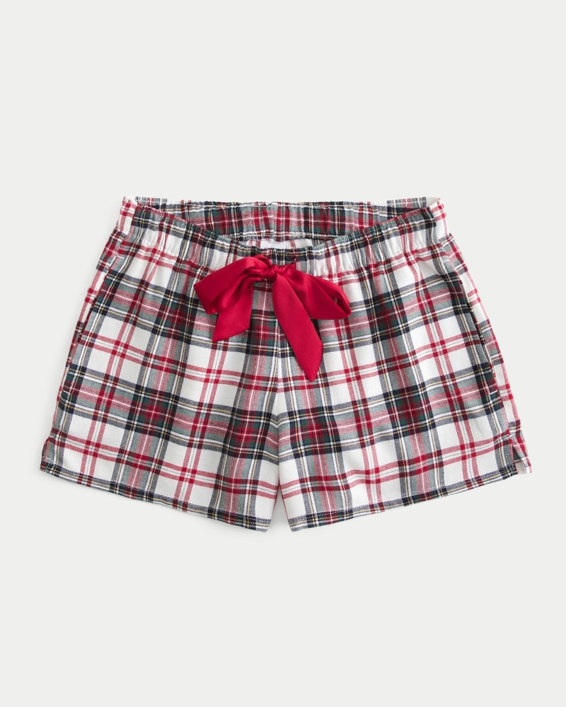 Women's Flannel Tie Shorts Women's Clearance