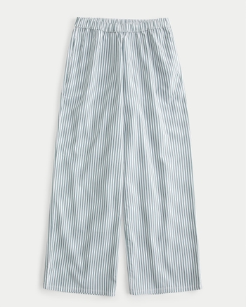 Women's Poplin Wide-Leg Sleep Pants | Women's Clearance | HollisterCo.com