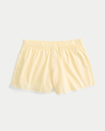 Women's Cotton Boxer Shorts | Women's Bottoms | HollisterCo.com