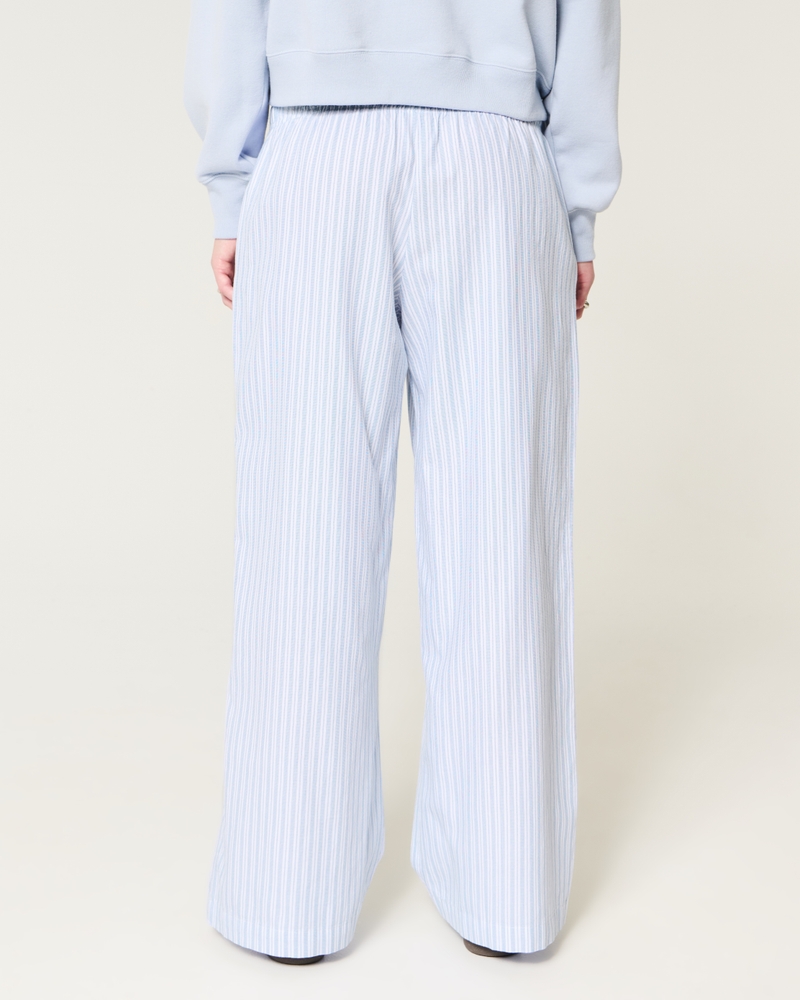 Baggy Oxford Cotton Pajama Pants