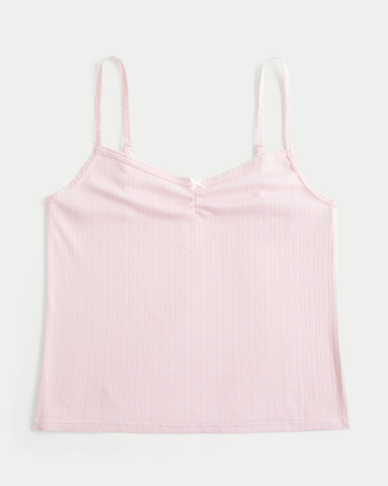 Cozy Pointelle Bow Tank
