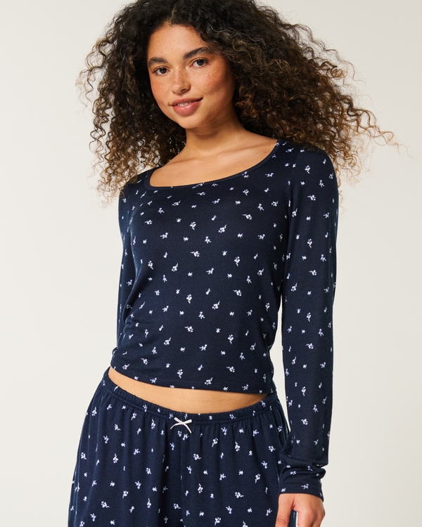 Cozy waffle sleep set hollister hotsell