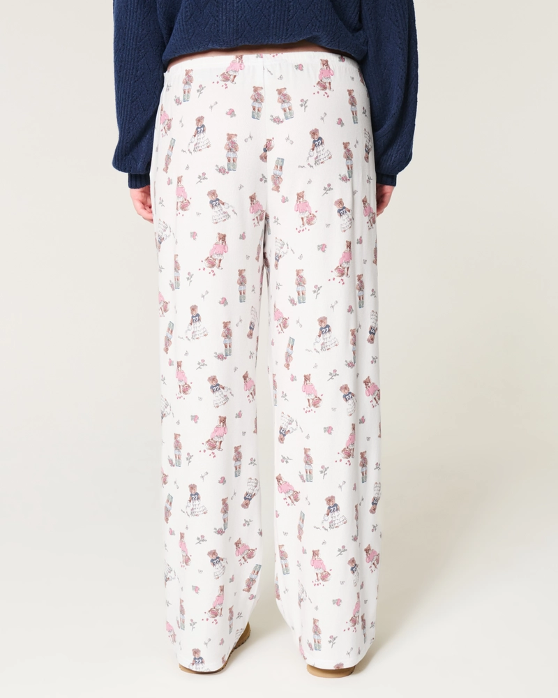 Bear Graphic Pajama Pants