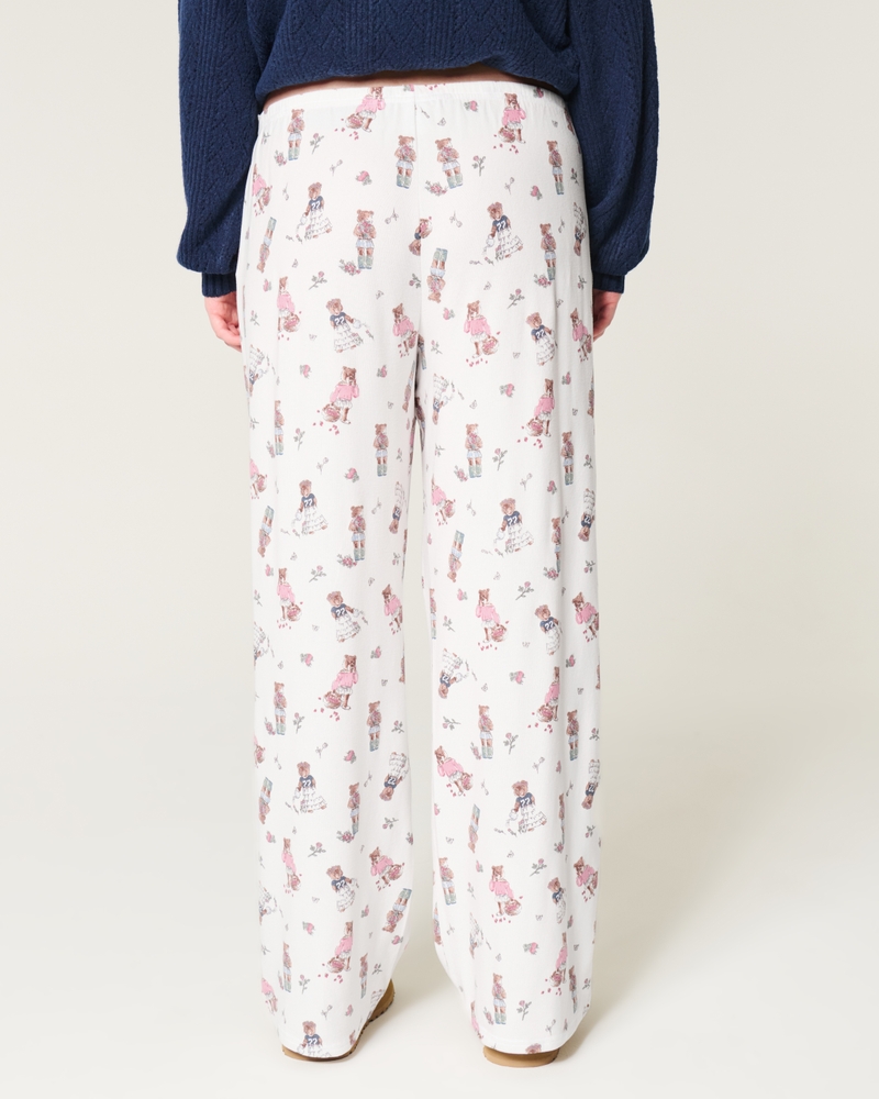 Bear Graphic Pajama Pants