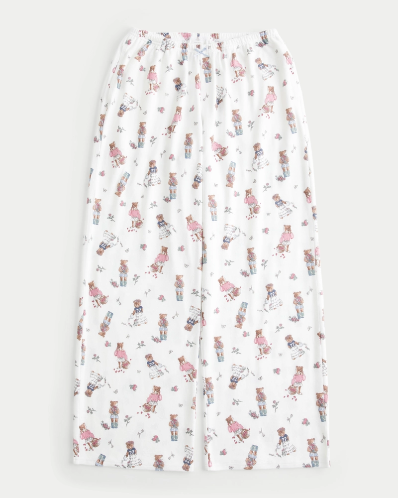 Bear Graphic Pajama Pants