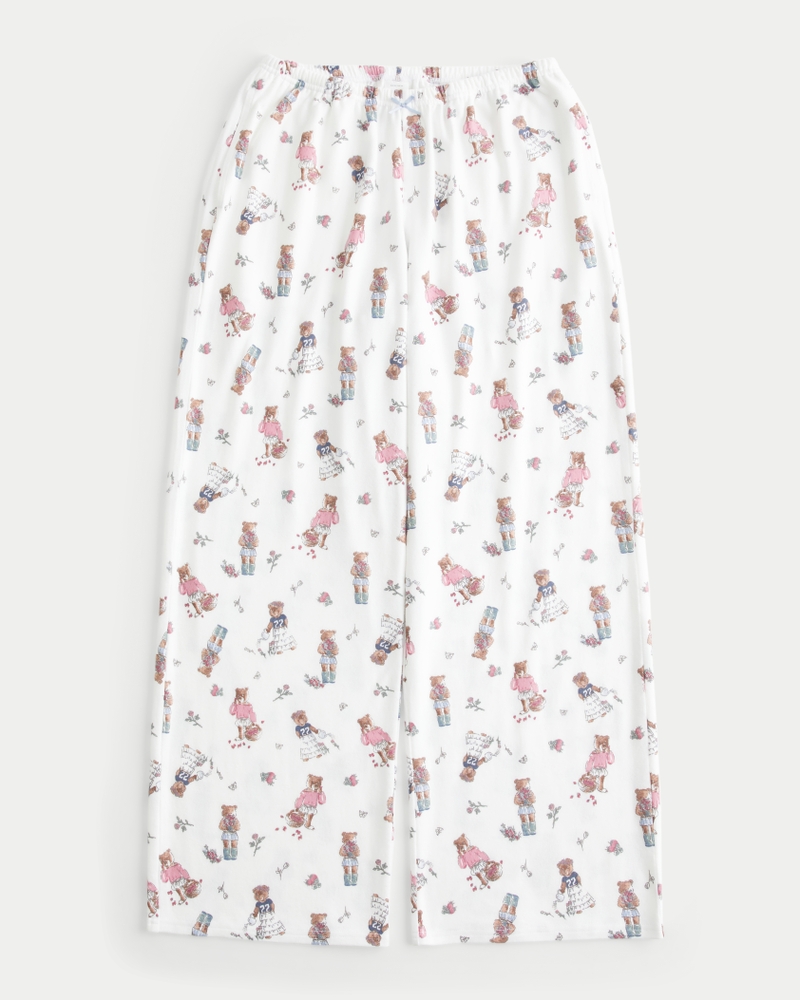 Bear Graphic Pajama Pants