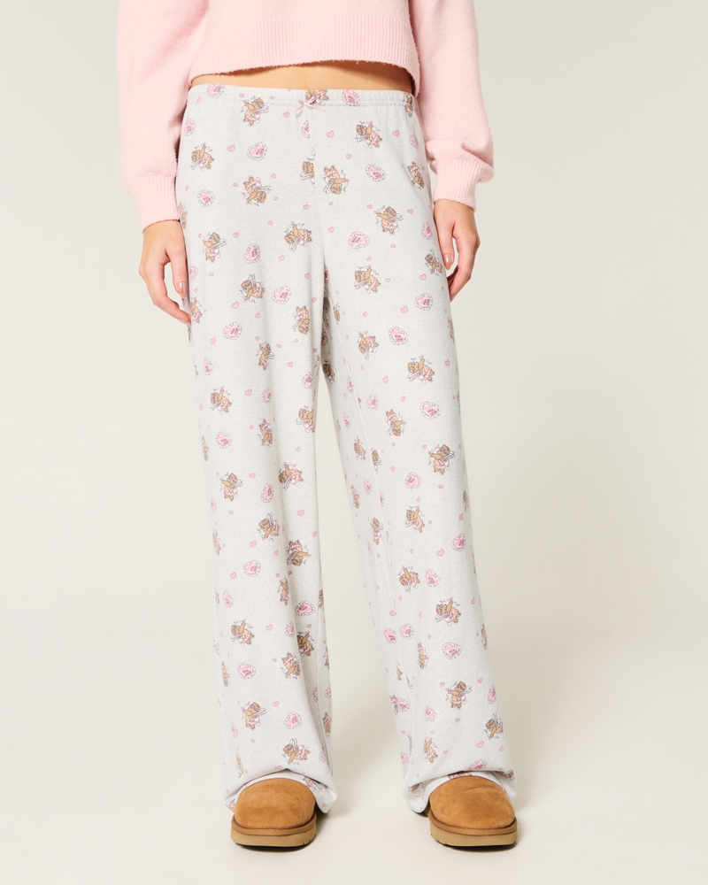 Bear Graphic Pajama Pants